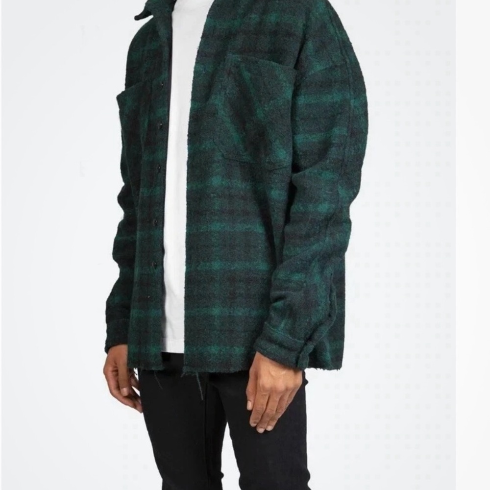 MNML Flannel Dark Green Shirt Jacket